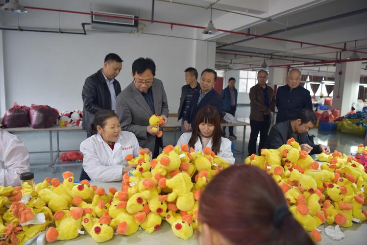 程達(dá)斌調(diào)研毛絨玩具社區(qū)工廠產(chǎn)業(yè)發(fā)展與人力資源服務(wù)工作